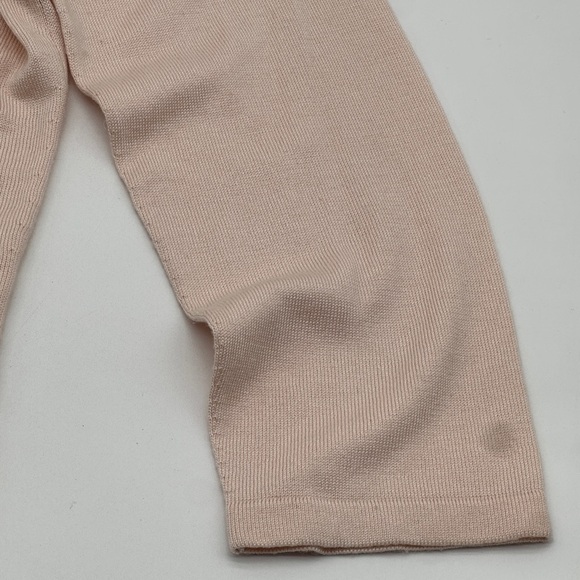 Banana Republic Pink Lace Up Cashmere Silk blend Sweater Women’s medium - Picture 3 of 8